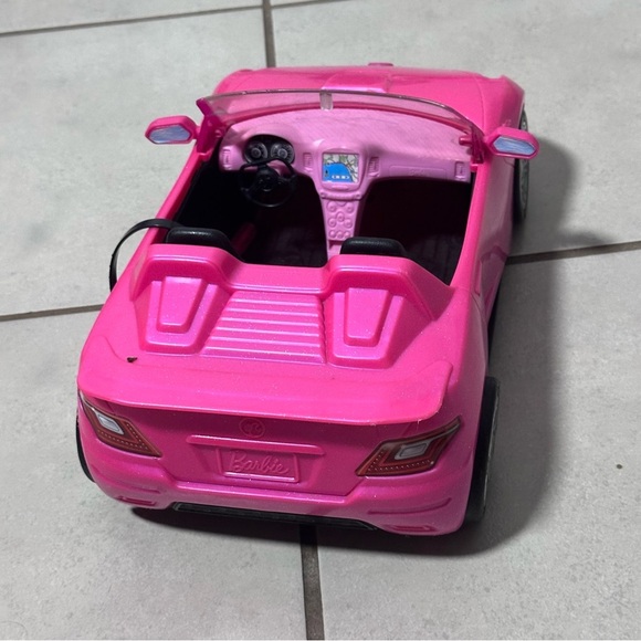 Barbie Doll Pink Glam Toy Convertible Car - Picture 3 of 6